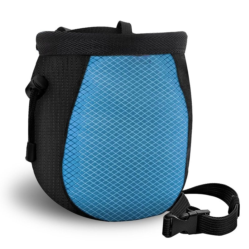 YERGOFE Climbing Chalk Bag - Small Chalk Bag Bouldering for Rock Climbing Chalk Pouch - Blue