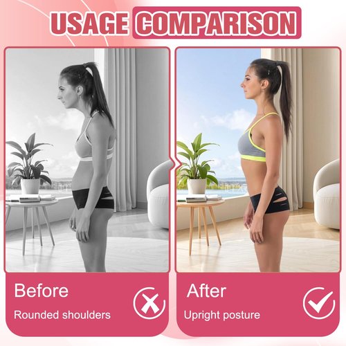 2PC Figure 8 Exercise Bands for Women Men, Victoriousact Resistance Bands, Fullbody Yoga Pulling Rope with Handles for Glutes, Back, Chest Expander Strap (Purple 15lb+ Pink 25lb)