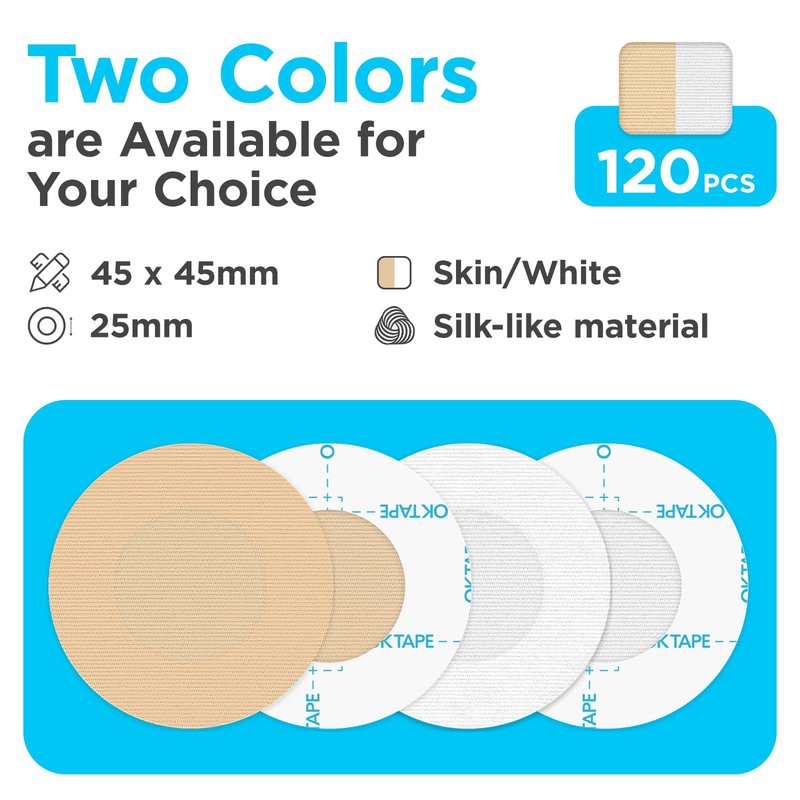 OK TAPE Nipple Covers for Men,120PCS,Beige,Nipple Pasties Chafe-Free Protection with Non-Adhesive Center,Nipple Pads Guards for Running,Daily and Business Meetings