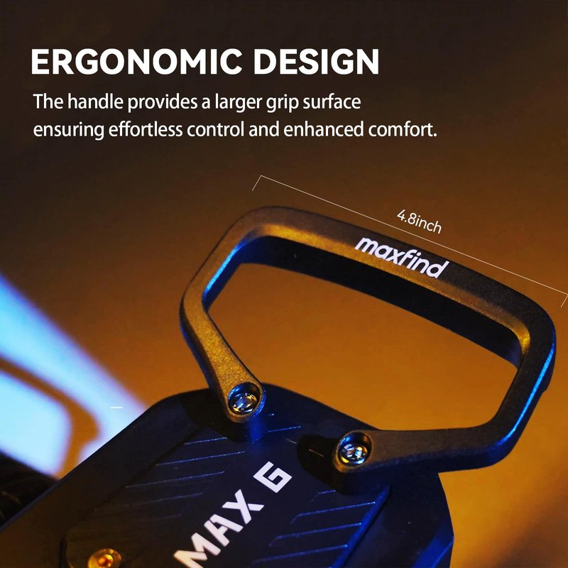 Maxfind Skateboard Handle,Ergonomic & Comfortable Grip for Electric Longboards, Easy to Install,Waterproof Aluminum Design(Black)