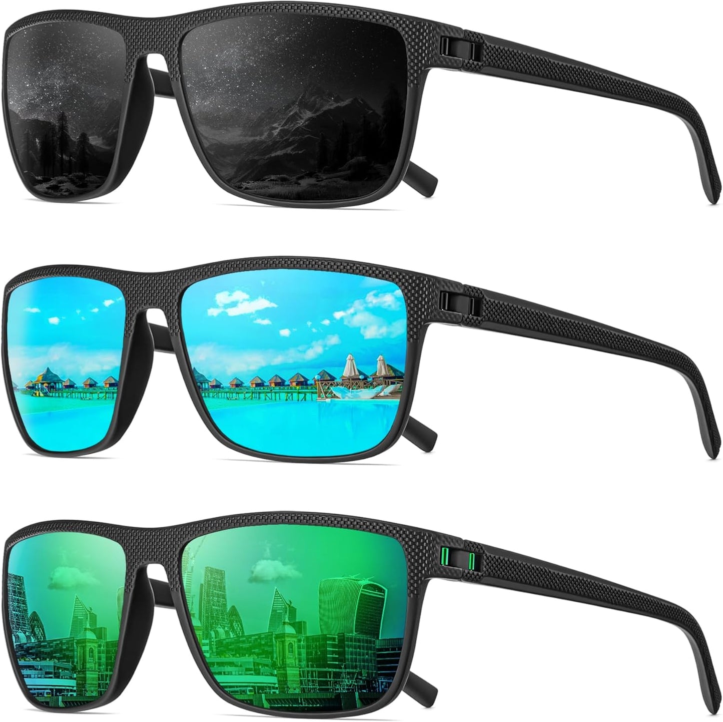 Polarized Sunglasses for Men - UV Protection, Lightweight Design | Perfect for Driving, Fishing, Golf