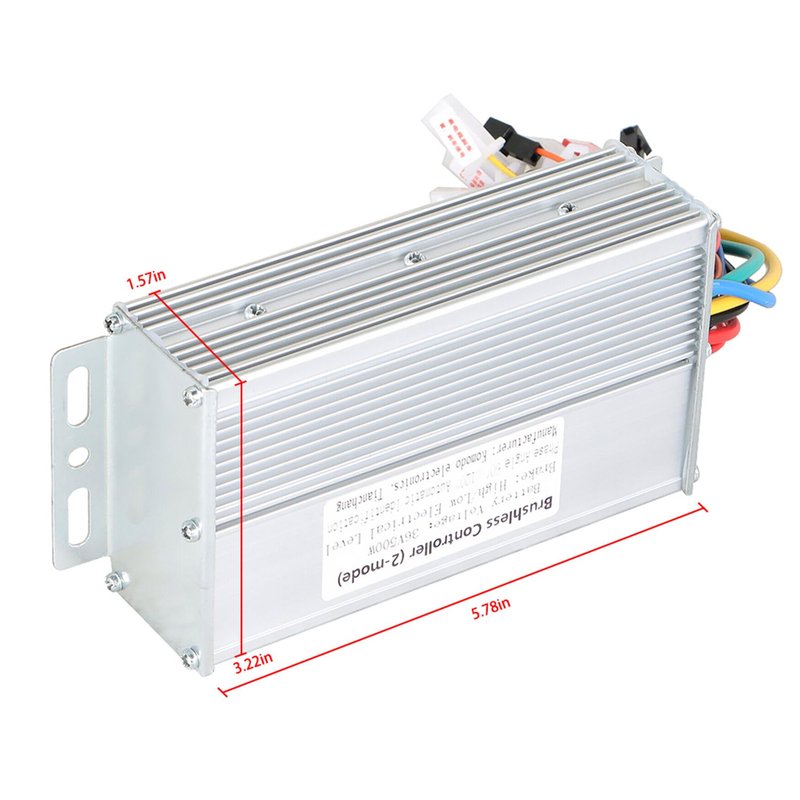 WFLNHB 36V 500W Brushless Electric Motor Speed Square Wave Controller(2-Mode) Replacement for Electric Bicycle Scooter