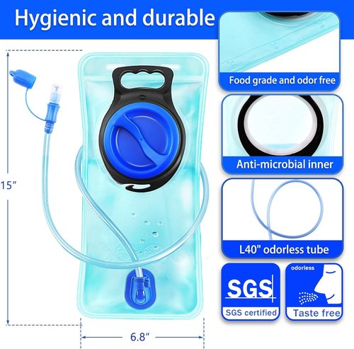 Hydration Bladder | BPA-Free Leak-Proof Water Reservoir for Hiking | 1.5-2-3L Sizes Available
