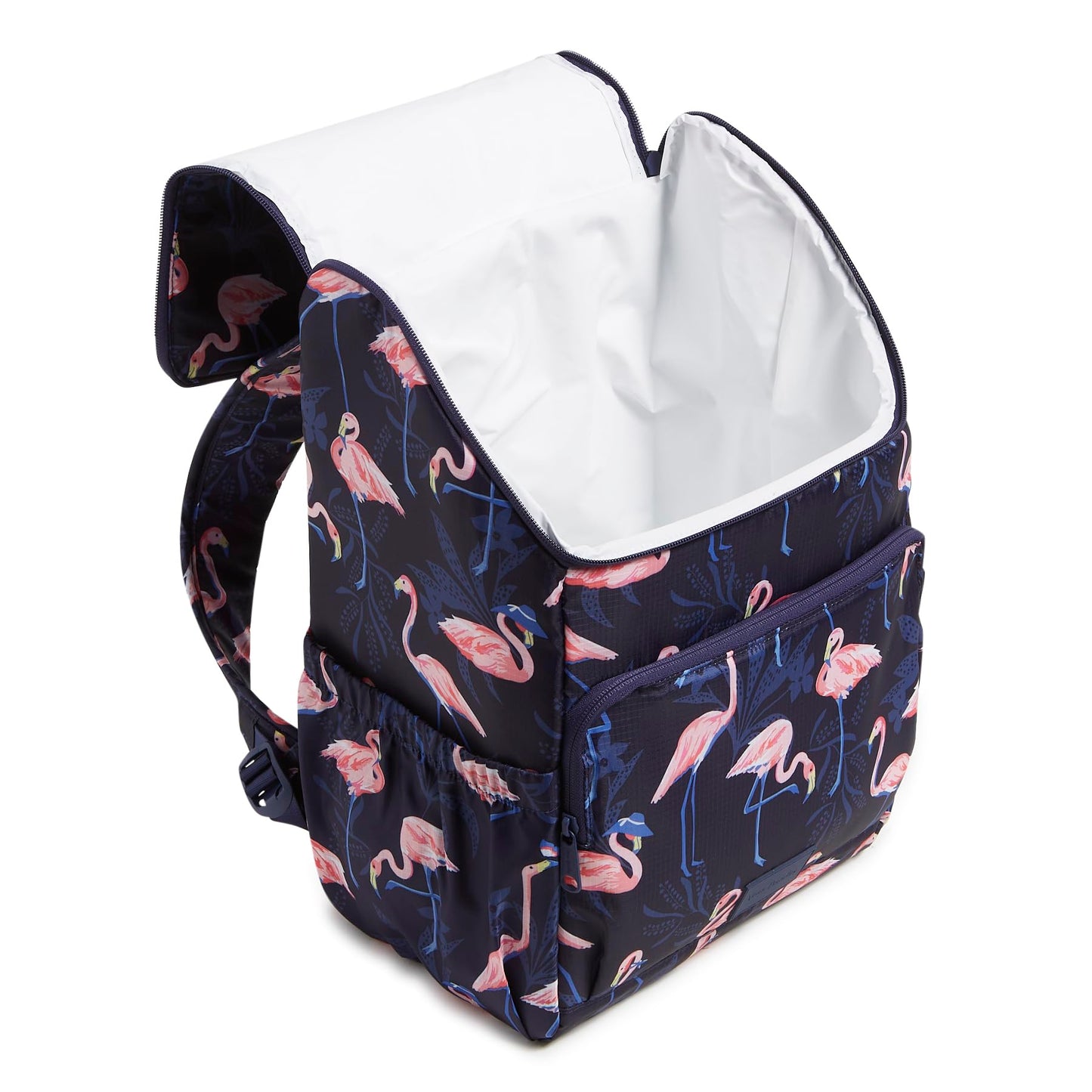 Recycled Ripstop Cooler Backpack, Flamingo Party, One Size