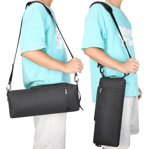 Golf Cooler Bag for Men Women, Small Soft Insulated Beer Cooler Holds 6 Pack of Cans or Two Wine Bottles, Portable Golf Accessories Cooler Sleeve for Camping Picnic Beach Outdoor (Black)