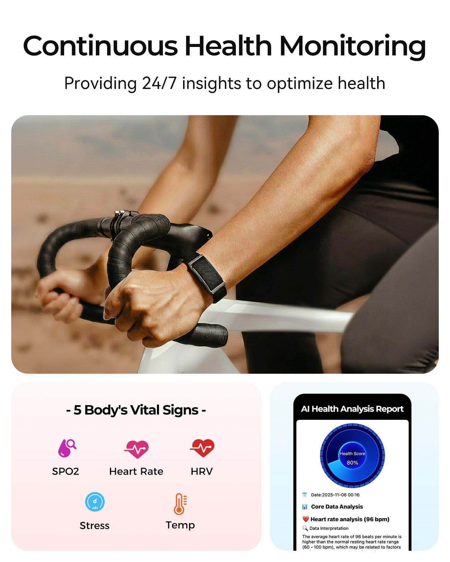 Eochuy Fitness Tracker – 24/7 Activity & Sleep Tracker with Heart Rate/SpO2/Stress, 37 Sports Modes, Free APP, Smart Watches for Men Women, 2 Bands & Armband (Coal Black)