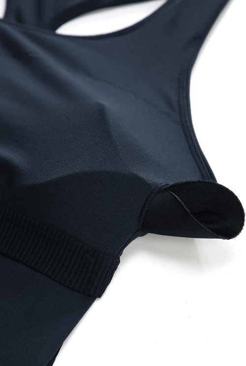 CRZ YOGA Butterluxe Workout Tank Tops for Women - Padded Spandex Athletic Shirts with Built-In Bra