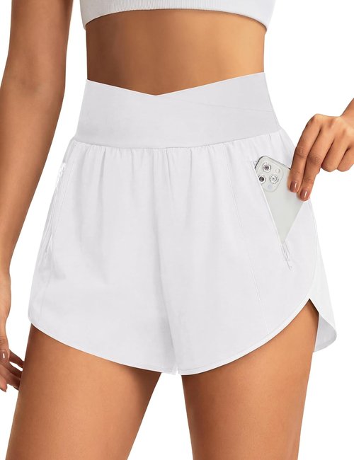 BMJL Women's High-Waisted Athletic Shorts - Quick-Dry Gym Shorts with Pockets | 2.5" Length