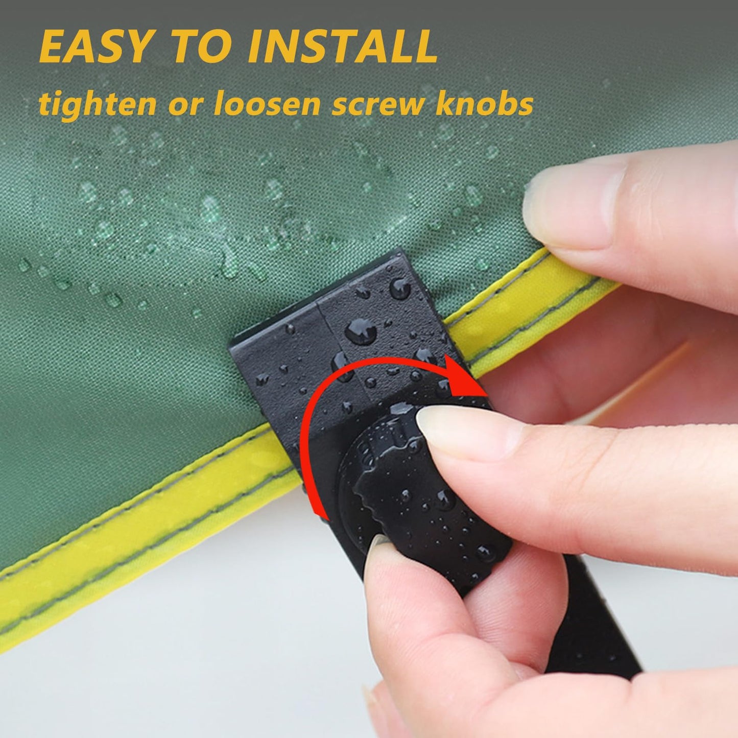 LUYADIN 16 Pcs Tarp Clips Heavy Duty Lock Grip, Tarp Clamps, Fit for Tent Awnings Caravan Canopies Car Cover Swimming Pool Cover Fasteners Clips