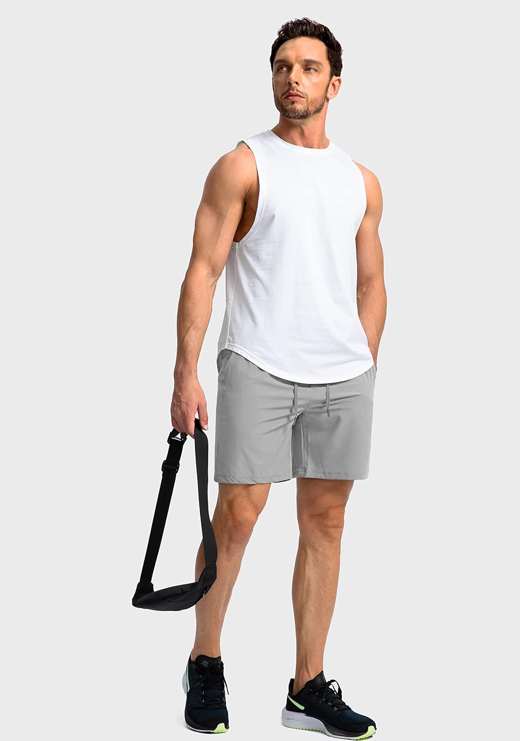 Soothfeel Men's Running Shorts - Lightweight Quick-Dry Athletic Shorts with Zipper Pockets | 9"/7"/5" Sizes