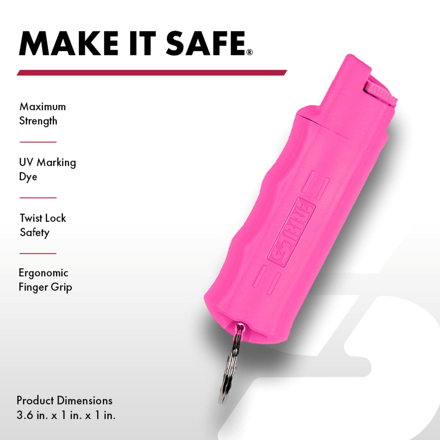 SABRE Personal Safety Kit With Pepper Spray and Personal Alarm, 3X longer spray time, Intuitive Finger Grip, 120dB Alarm, Audible Up To 1,280-Feet (390-Meters)