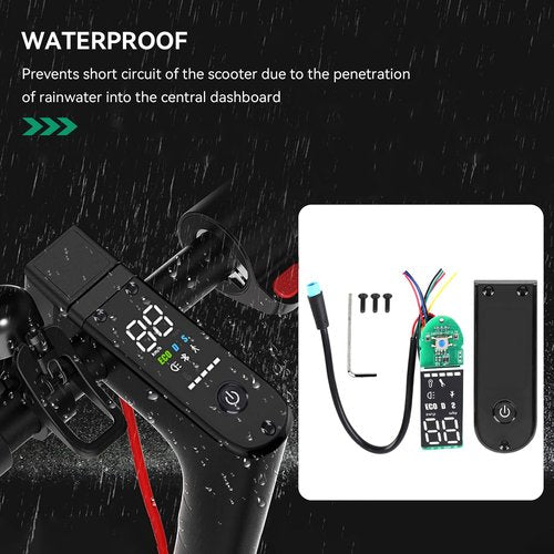 Agatige Electric Scooter Controller Control Board, Scooter Digital Display Dashboard with Panel Cover for Ninebot MAX G30 Electric Bicycle