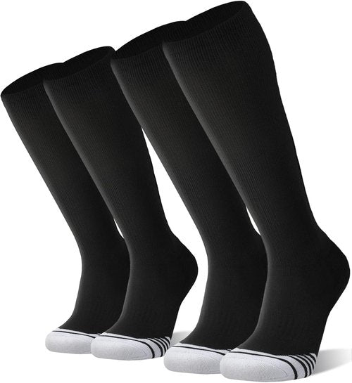FITRELL Over-the-Calf Knee High Socks - 2/3 Pack Baseball, Soccer & Softball for Kids, Youth & Adults | Multiple Colors Available