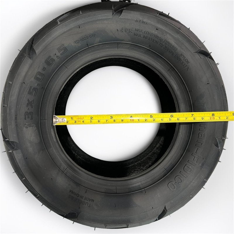13 x 5.0-6.5 Tubeless Fat Tire 13inch Electric Scooter 220LBS Wheel Replacement Street Tyre Scooter Parts Rubber Material for 13inch Geofought G14/X13/Toursor Eelectric Scooter