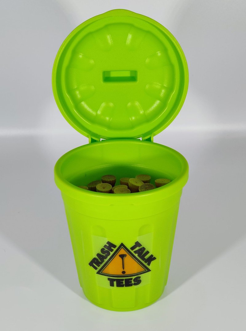 Trash Talk Golf Tees | Pack of 50 Bamboo 2 3/4" Golf Tees | Each Golf Tee Printed with a Funny Message