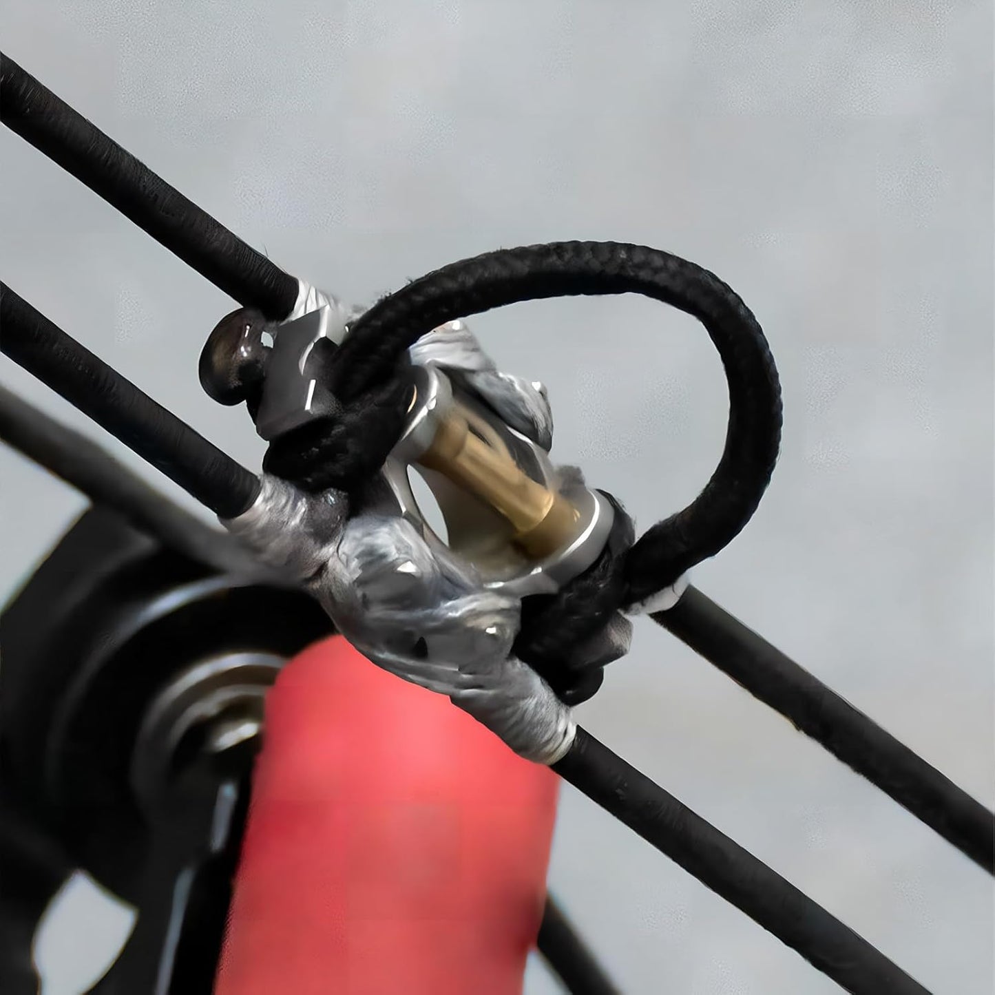 Skiennix Steel Ball Archery D Loop - Dual Purpose Compound Bow Accessory