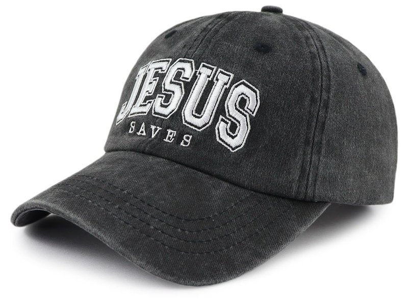 Christian Gifts for Men Women, Faith Over Fear Baseball Cap, God Religious Jesus Saves Hat, Retirement Christmas Birthday Gifts for Mom Dad Mama Papa Black