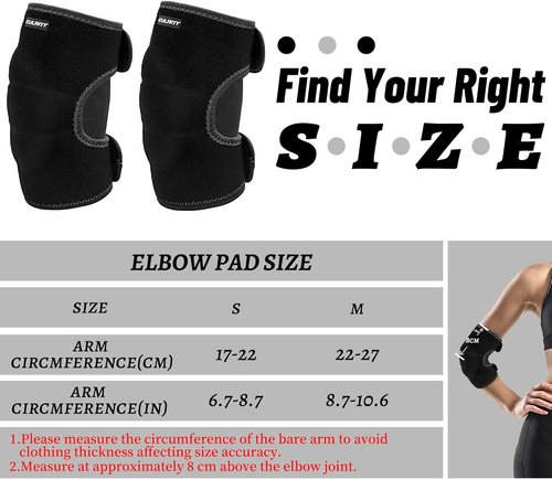 EULANT Elbow Brace for Kids Junior Youth, Toddler, Soft & Breathable Elbow Pad for Biking Volleyball Basketball Football Skating Dancing Crawl, Child Elbow Protector with Thicken Sponge Padding