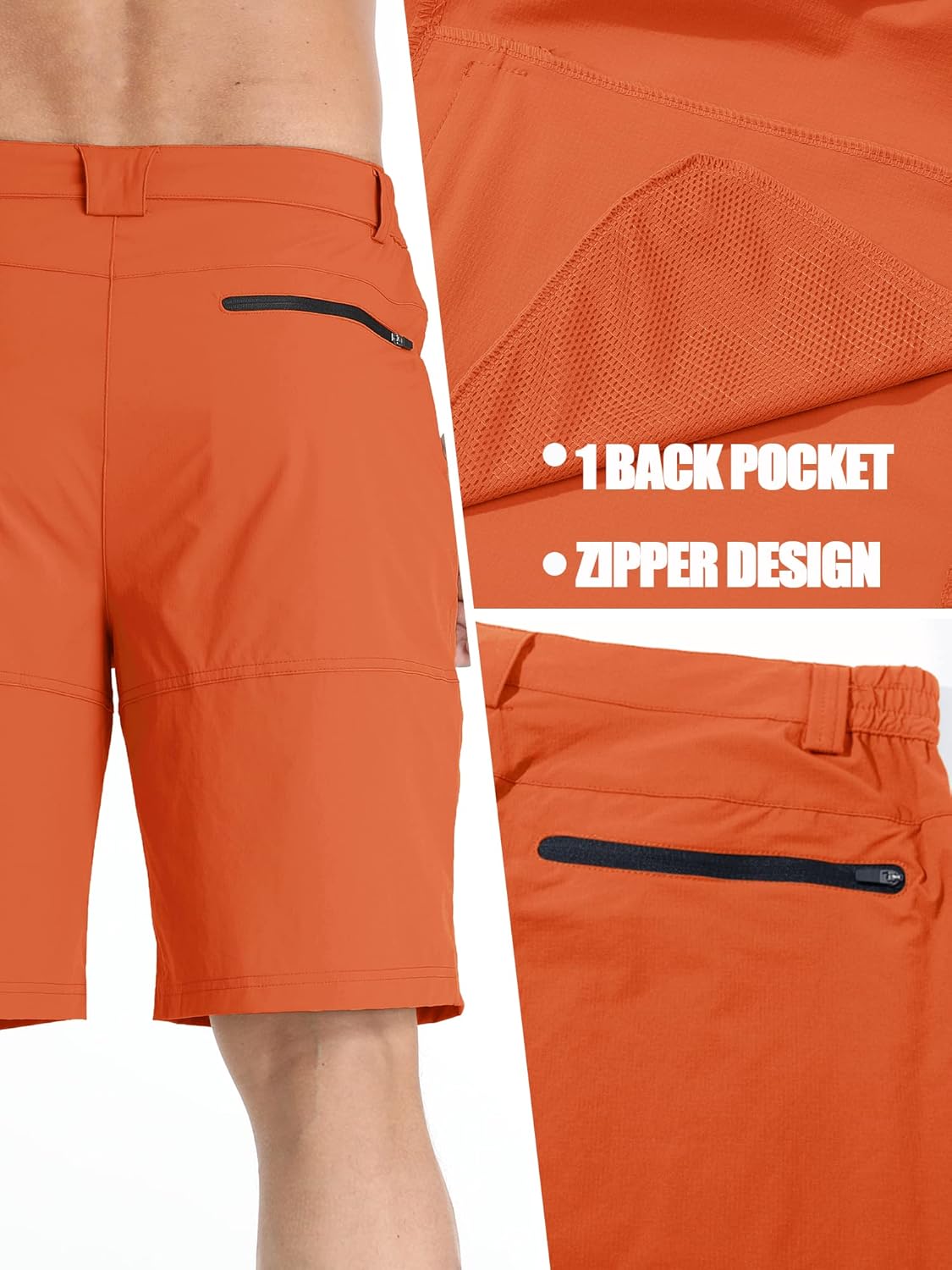 TACVASEN Men's Quick-Dry Cargo Shorts - Water-Resistant Casual Hiking & Golf Shorts