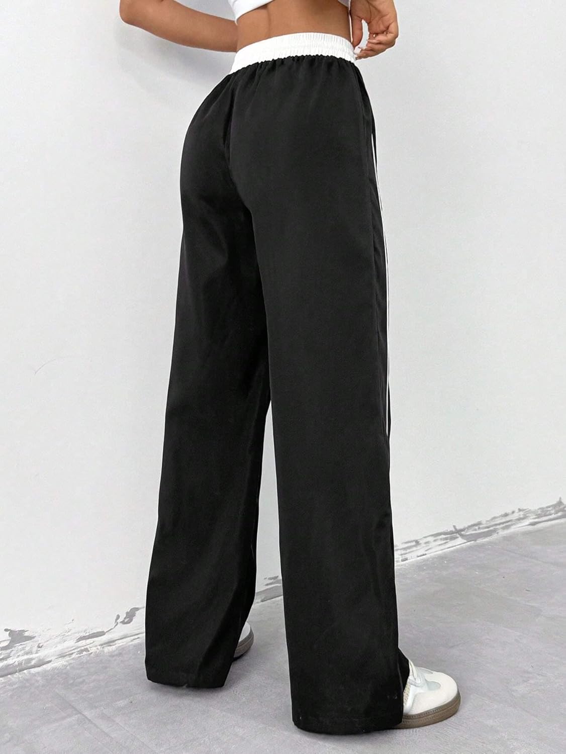 ZAFUL Women's Y2K Wide Leg Cargo Pants - Comfortable Drawstring Joggers with Pockets