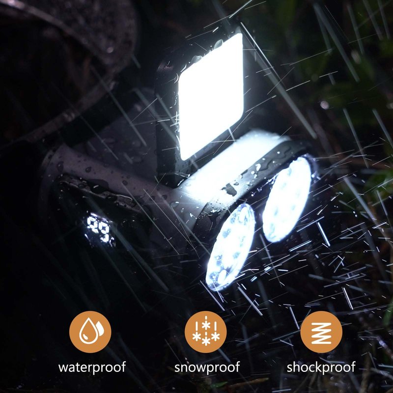 2 Pack LED Hat Clip Lights, 900LM Dimmable Rechargeable Cap Flashlight, 180° Adjustable Headlamp with Zoom & Floodlight, Waterproof Hat Light for Running, Camping, Fishing, Hiking, Emergency (Black)
