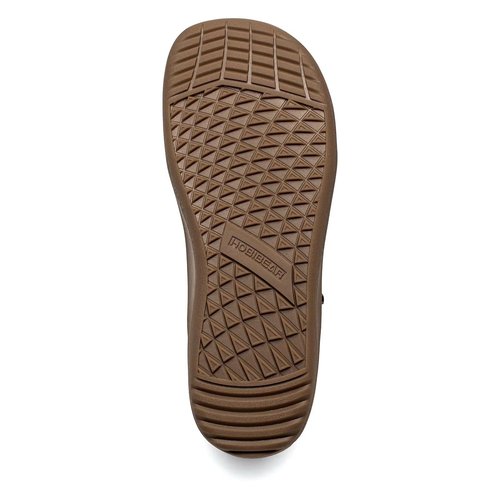 HOBIBEAR Leather Barefoot Boots Zero-Drop Wide Width Minimalist Shoes Unisex Mid Top Walking Boots(Dark Brown Women 8,Men 7)