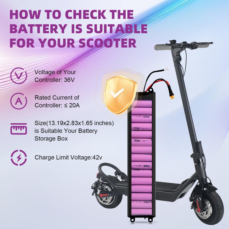 COASTA Electric Scooter Battery, 36V 7.8Ah M365 Scooter Battery Pack for M365 Electric Scooter 1:1-1:2 High Imitation Scooter -Without Communication 13.18x2.85x1.62Inch(LxWxH)