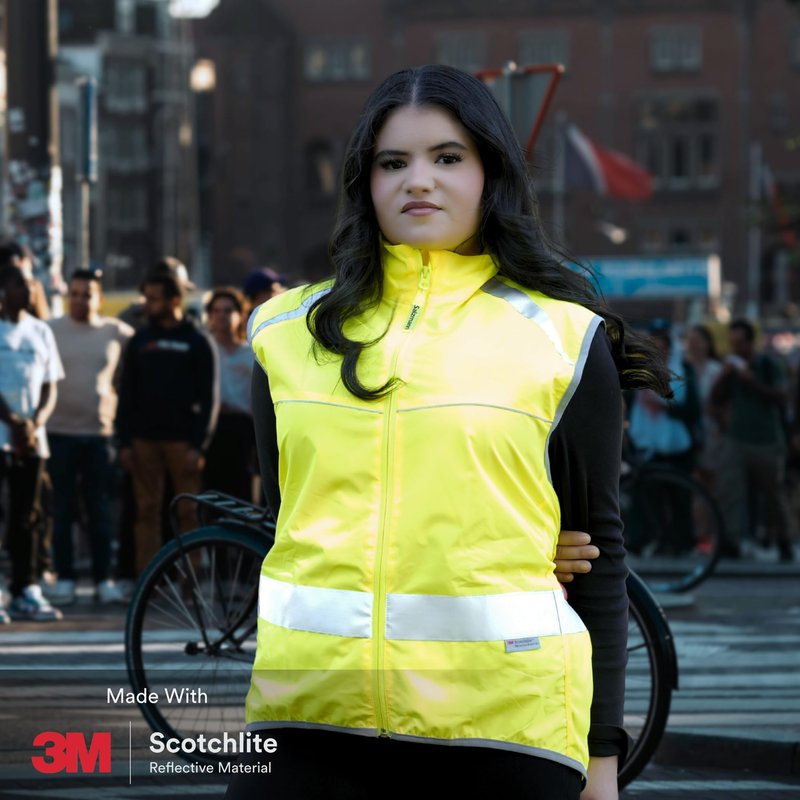 Salzmann High Visibility Cycling Vest | Reflective Cycling Gilet | Made with 3M Scotchlite