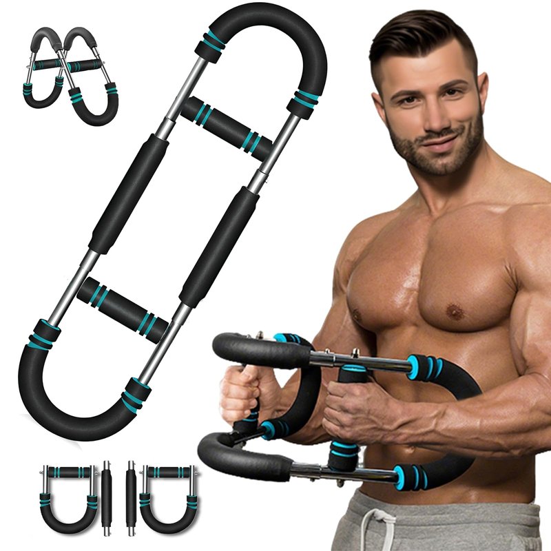 Twister Arm Trainer, Chest Workout Equipment, Three-Level Adjustable Forearm Strengthener at Home, Portable Fitness Exerciser, Gifts for Men Women Dad Bro Husband