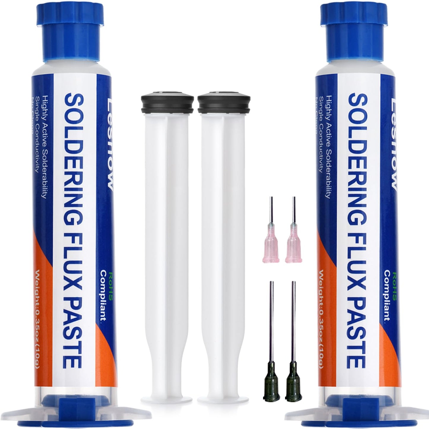 Lesnow Solder Flux Paste, 2 sets No Clean Soldering Flux For Electronics Desoldering, Soldering, Solder Fluxs For Electronics Repair And Disassemble Electrical Components