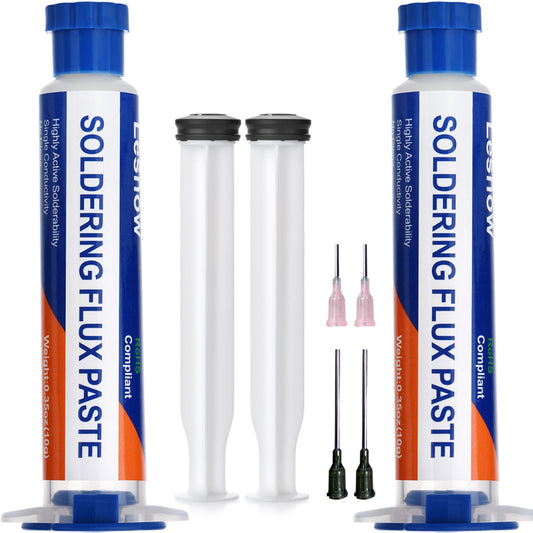 Lesnow Solder Flux Paste, 2 sets No Clean Soldering Flux For Electronics Desoldering, Soldering, Solder Fluxs For Electronics Repair And Disassemble Electrical Components