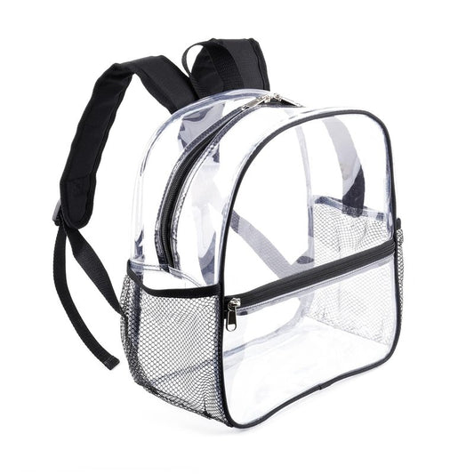 Small Clear Backpack 12x12x6 Stadium Approved Clear Backpacks for Sports Event Concert (2 pieces)