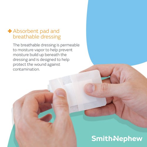 Smith & Nephew Primapore White Polyester Nonwoven Island Dressing Sterile 2 x 3" 100 per Box