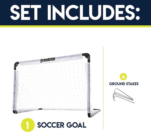 Franklin Sports MLS Fold-N-Go Soccer Goal - Portable Design for Easy Setup | Perfect for Kids and Adults