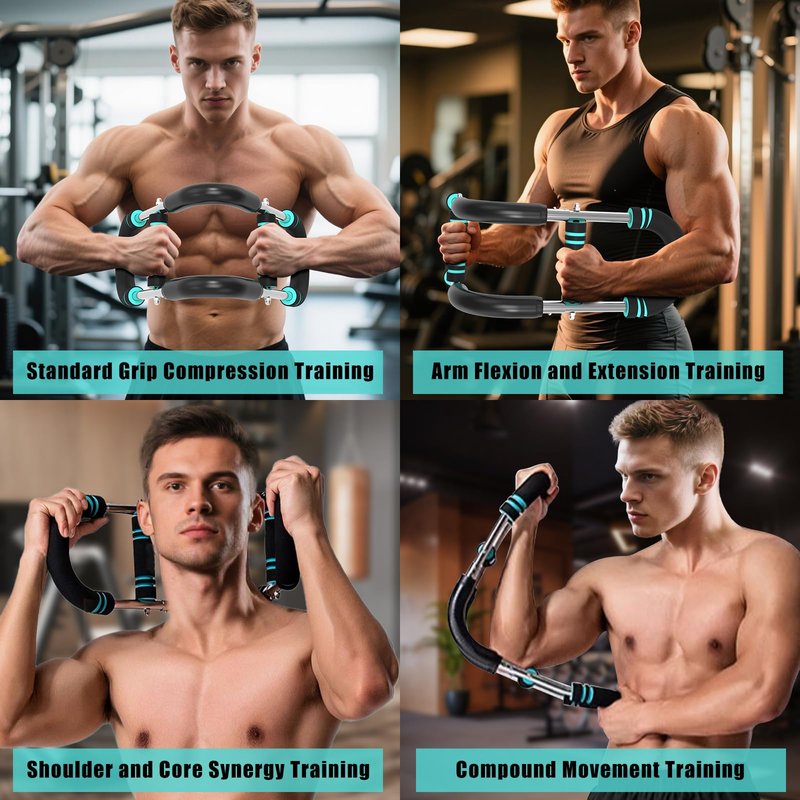 Twister Arm Trainer,Adjustable Chest Workout Equipment for Men＆Women, Detachable Power Twister Home Fitness Equipment, Portable Spring Resistance for Home,Office,Gym,Travel
