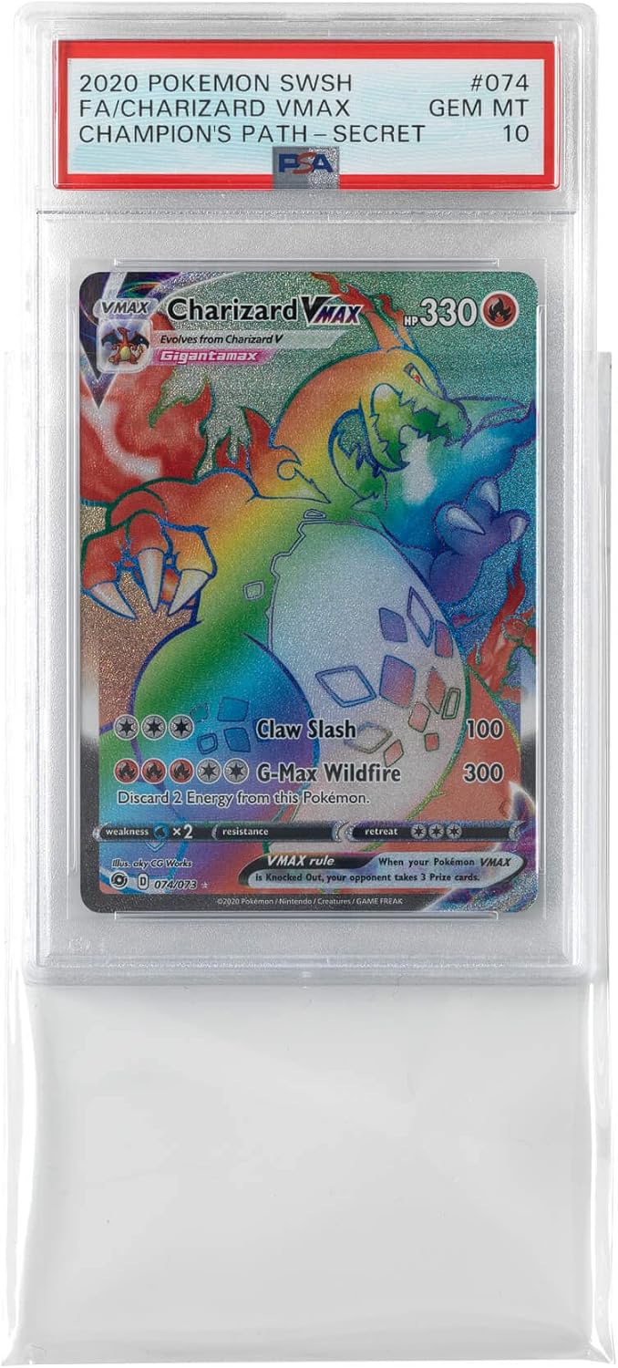 Vault X Graded Trading Card Sleeves - Exact Fit for PSA, MGC, CGC & More | 100 Pack for Collectors