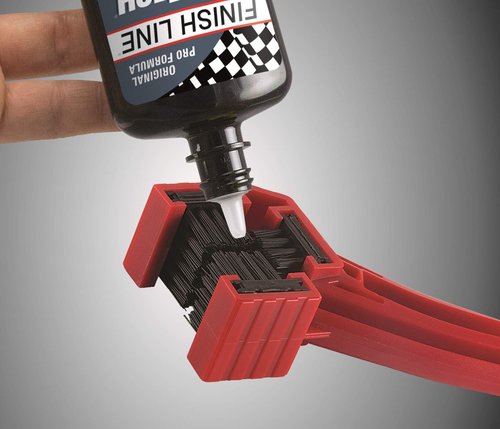 Finish Line Grunge Brush Bike Chain & Gear Cleaner – Dual-Sided Bristles for Chains, Cassettes & Hard-to-Reach Areas