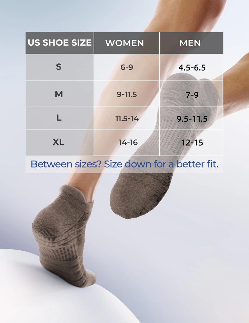 CS CELERSPORT 6 Pack Athletic Running Ankle Socks, Low Cut Cushioned Tab Sports Socks Men Women,Brown, Medium