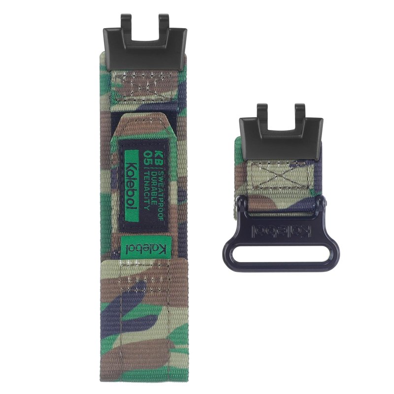 Nylon Watch Band Strap Compatible with For Casio GBA-900 GBA900 (camouflage, Medium)