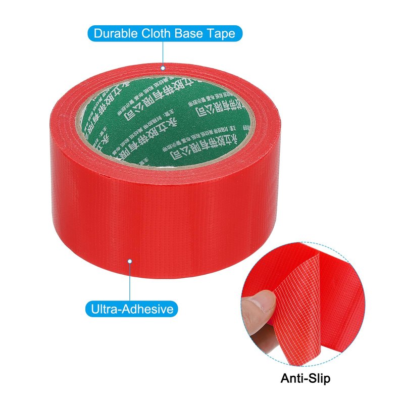 PATIKIL Pickleball Court Tape 2 in x 66ft, 2Pcs Pickleball Court Marking Kit for Indoor/Outdoor Tennis Volleyball Badminton Court, Red