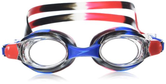 Speedo Unisex-Child Swim Goggles Skoogle Ages 3-8, RED/WHITE/BLUE, One Size