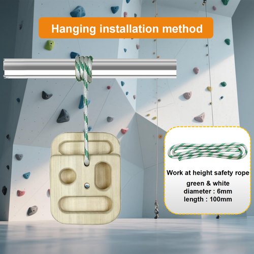AWNOM Climbing Hangboard Rock Climbing Training as Climbing Fingerboard with Jugs, Slopes and Edges, Pockets as Door Mounted Training Station Rock Climbing Pull Up Bar (Single)