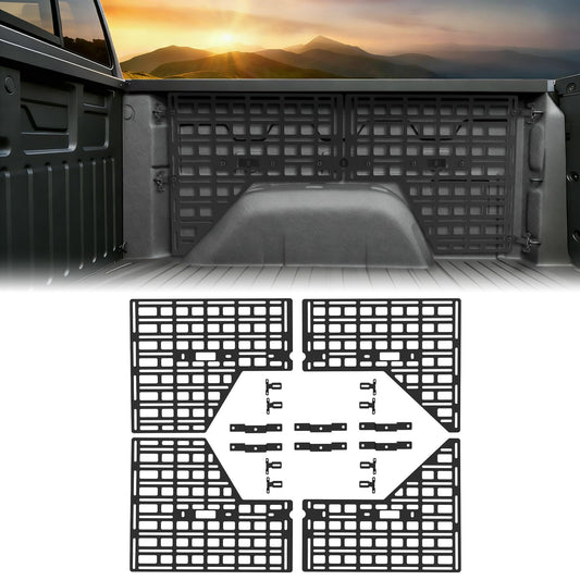 MusixiA Side Bed Molle Panel Compatible with 2019-2025 Chevy Silverado/GMC Sierra 5.8FT Truck Panel System Fit for 19-25 Chevy Silverado Accessories
