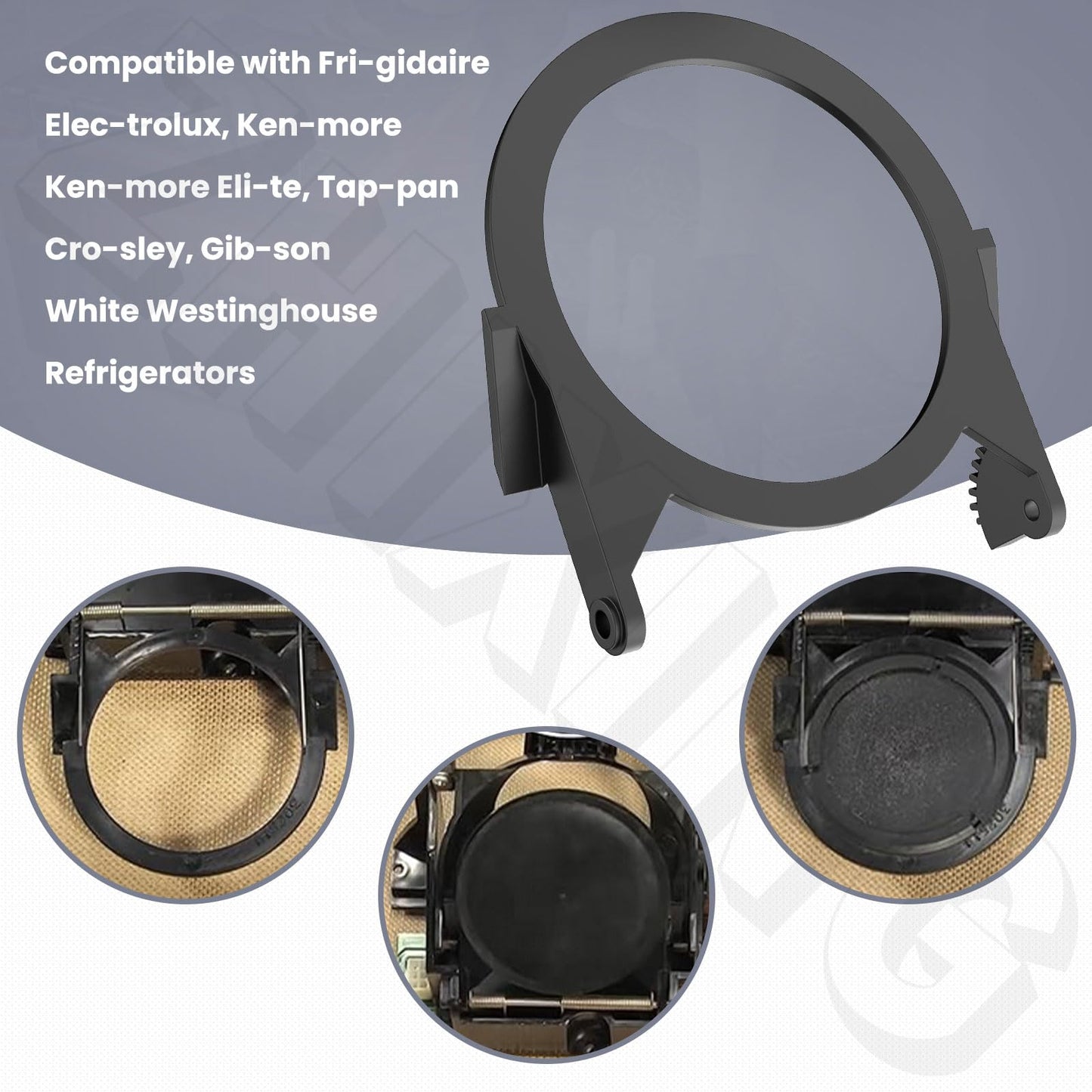 241688701 Dispenser Door Seal Flap & 241688401 Ice Chute Assembly Compatible with Frigidaire/Electrolux/Kenmore 25356524403 GS23HSZBW0 FRS6LF7JW6 GLRS234ZAW0