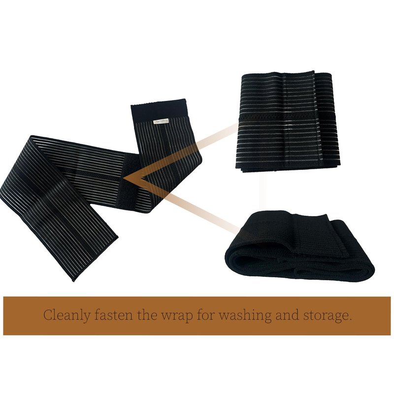 Copper Compression Wrap Back, Waist, Ribs, Knee, Leg, Arm Copper-Infused Compression Bandage, Brace, Support & Binder