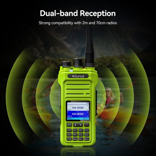 Retevis Ailunce HA1G GMRS Radio, Upgrade CHIRP, Long Range Walkie Talkies, IP67 Waterproof Two Way Radio, NOAA Alerts, USB-C Charging, GMRS Handheld Radio for Emergency, Hunting, Camping(Green,1 pack)