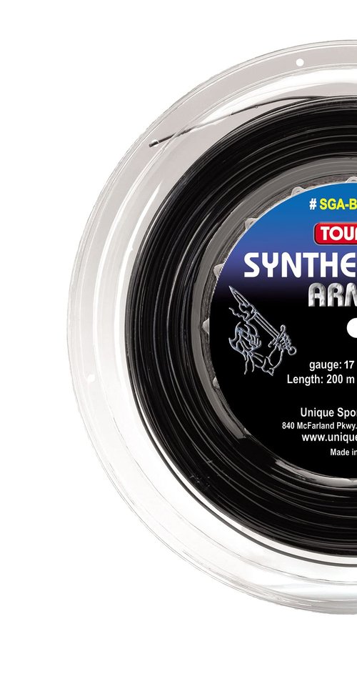 Tourna Synthetic Gut Armor 17G String Reel, Black