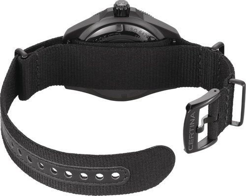 Certina DS Action Diver Watch - 43mm Swiss Automatic, Stainless Steel, Black Dial, Durable Design