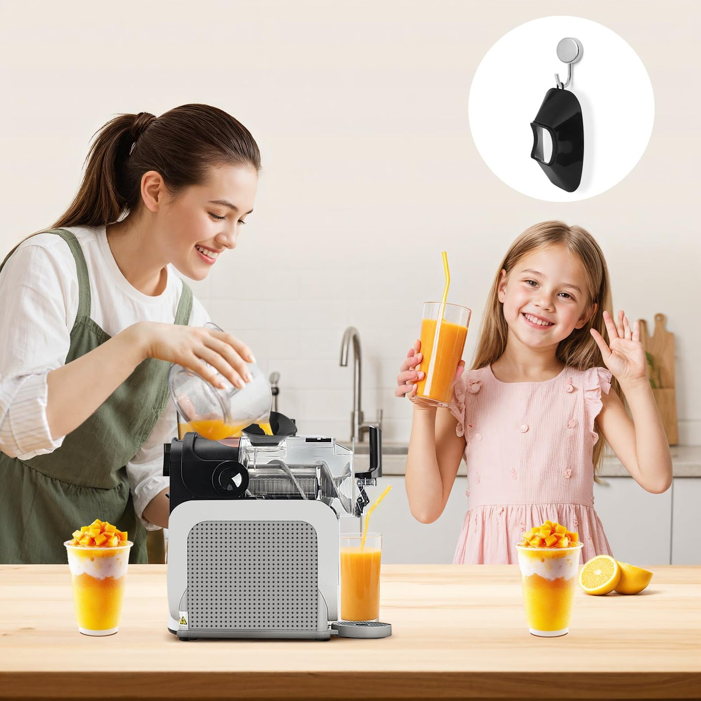 Anti-Splash Flow Hood For Ninja Slushie Machine FS301/FS300 - Liquid Guide Cover - Ninja Slushie Machine Accessories - No Spills When Pouring Beverages/Fruit Juices - Tool-Free Installation