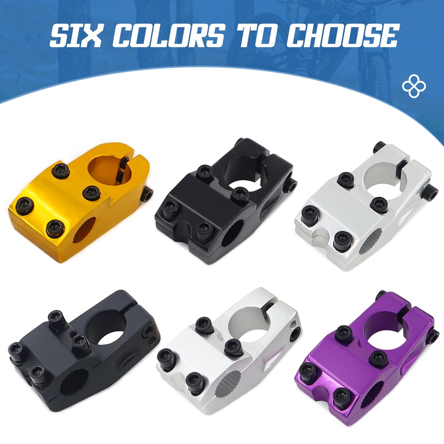 MAKELEN Bike Stem for BMX Bike Aluminum Alloy Fixed Gear Bicycle Stem Matte Black